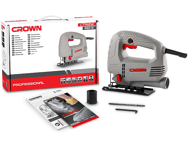 Picture of CROWN Jig Saw 550w, Wood : 65 mm CT15212 - Kings Trading