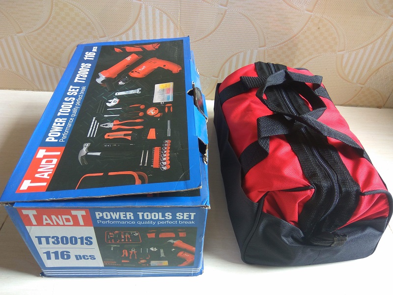 Picture of TANDT Power Tools Set with 116 Pcs Hand Tools & Accessories TT3001S - Kings Trading