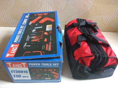 Picture of TANDT Power Tools Set with 116 Pcs Hand Tools & Accessories TT3001S - Kings Trading