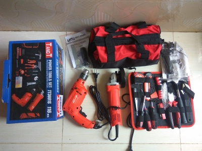 Picture of TANDT Power Tools Set with 116 Pcs Hand Tools & Accessories TT3001S - Kings Trading