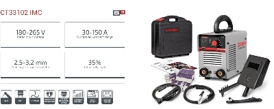 Picture of CROWN Inverter DC MMA Welding Machines (30-150A) with All Accessories CT33102 - Kings Trading