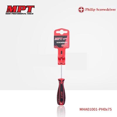 Picture of MPT Phillips/Star Screwdriver PH0-75mm Non-Slip Magnetic Tip CR-V  MHA01001-PH0*75 - Kings Trading