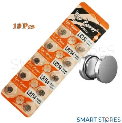 Picture of Top Power Watch Battery LR754 / 393G5 Alkaline Battery - 10 Pcs