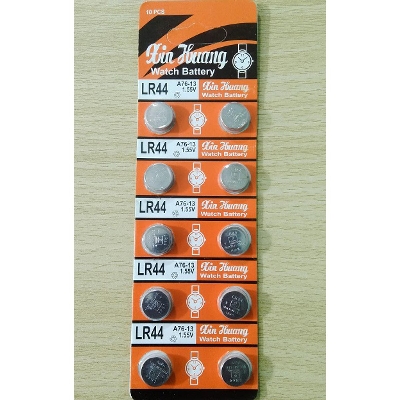 Picture of 10Pcs LR44 Button Cell Battery 1.55V For Watch Calculator Troy Gadget A76-13 Xin Huang - Kings Trading