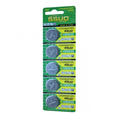Picture of 05pcs SSUO CR2032 Lithium Button Cell Battery 3V 205mah for PC Motherboard Troy Weight Scale