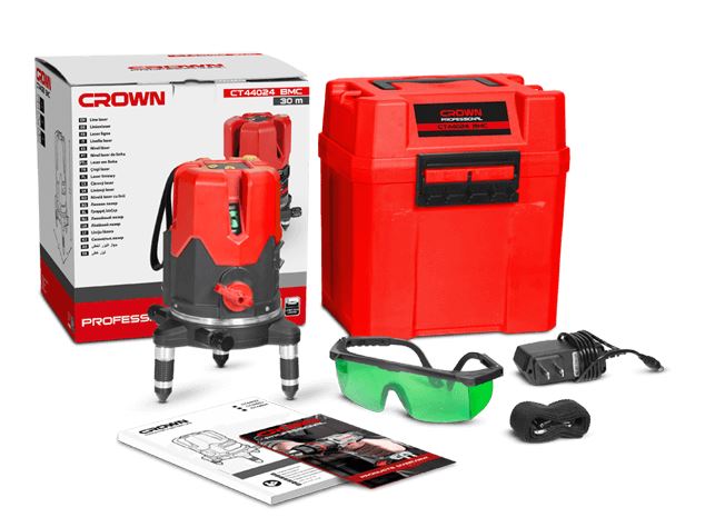 Picture of Crown Line Laser Level 5 Lines Projection 4V1H1D 30M/ CT44024