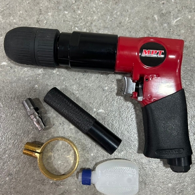 Picture of MPT Air Drill (3/8") 10mm Pneumatic Air Drill Tool Pressure: 6.9bar Air Inlet: 1/4  Forward & Reverse mode, Model: MAD7104 - Kings Trading