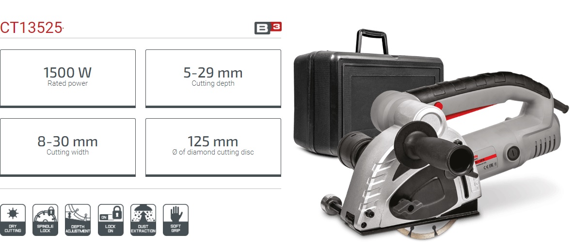 Picture of CROWN Wall Chaser 1500W Model CT13525 - Kings Trading