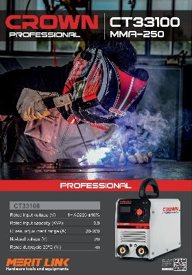Picture of CROWN Inverter DC MMA Welding Machines (30-200A) MMA-200 with All Accessories Model: CT33100 - Kings Trading