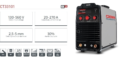 Picture of CROWN Inverter DC MMA Welding Machines (20-270A) MMA-380 with All Accessories Model: CT33101 - Kings Trading