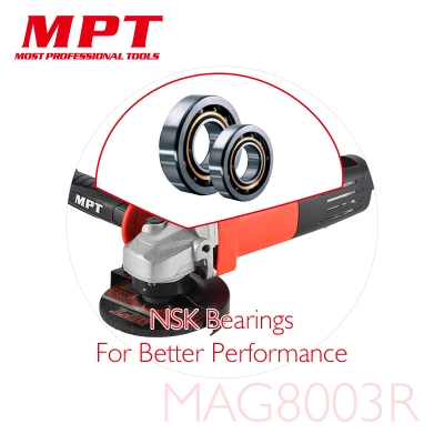 Picture of MPT Angle Grinder 100mm (4 inch)  800W Slim Body Back Switch Model: MAG8003R