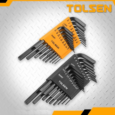 Picture of TOLSEN 36Pcs Allen Hex Key Set "es & Metric Black Finish Model: 20094 - Kings Trading