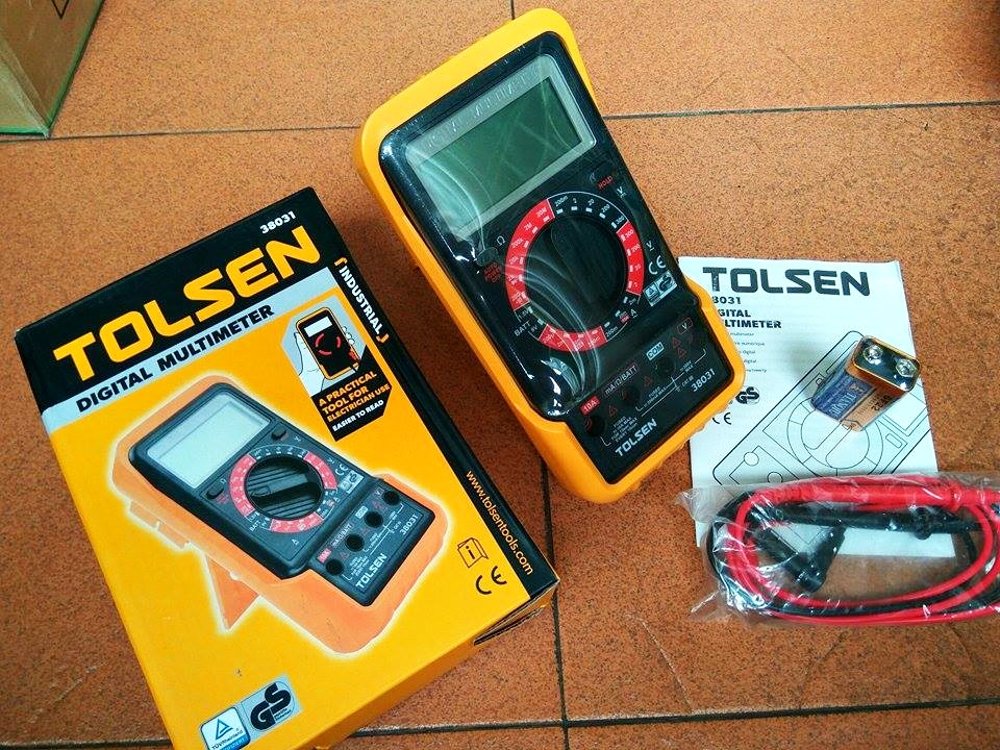 Picture of TOLSEN Digital Multimeter with Large LCD Display Industrial Series 38031 - Kings Trading
