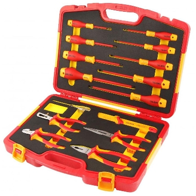 Picture of TOLSEN 15Pcs Insulated Hand Tools Set VDE 1000V  VDE/GS certificated Premium Series V82115 - Kings Trading