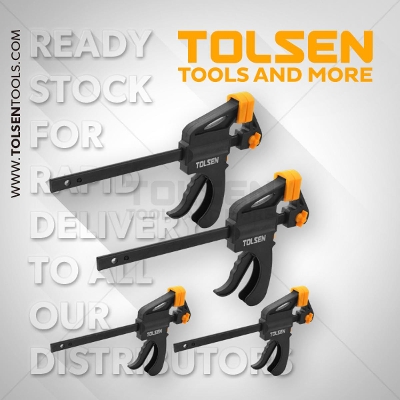 Picture of TOLSEN 4Pcs Quick Ratchet Bar Clamp (2 x 12" clamp, 2 x 6" Clamp) 10209
