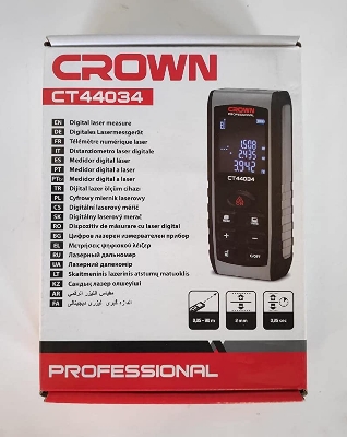 Picture of CROWN 80M Digital LASER Distance Measure Meter (0-260ft)CT44034 - Kings Trading