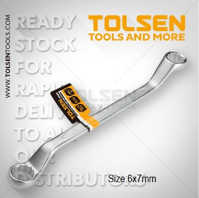 Picture of TOLSEN 6 X7mm Double Ring Spanner Wrench Cr-V 15063 New (15871) - Kings Trading