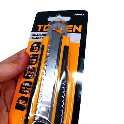 Picture of TOLSEN Snap-off Cutter  (18x100mm) with 3pcs Refill Industrial Series 30003