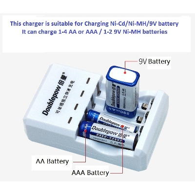 Picture of Doublepow Battery charger  9V Battery charger  AA Battery Charge  AAA Battery Charger Multifunction Charger Model: DP-D03 - Kings Trading