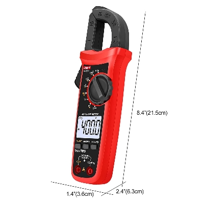 Picture of UNI-T UT201+ Digital Clamp Meter 400A True RMS Clamp Meter AC Current Voltage Meter NCV Diode Resistance Clamp Tester UT201+ - Kings Trading