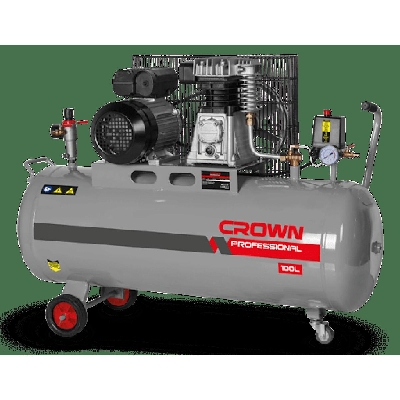Picture of CROWN 100L Air Compressor 100L 2HP/1.5kW 120L/min CT36031 - Kings Trading