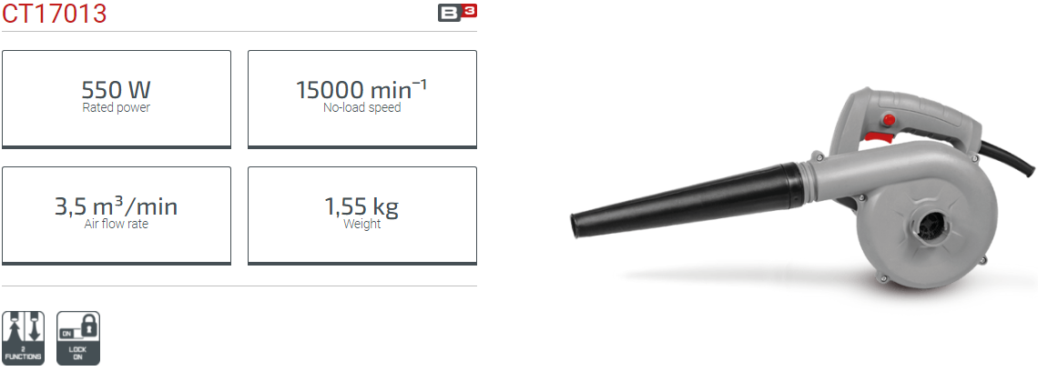 Picture of CROWN Dust Blower 550W CT17013 - Kings Trading