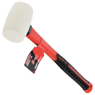 Picture of MPT 8oz Rubber Mallet Fiberglass Handle 1/2LB MHD06003-8 - Kings Trading