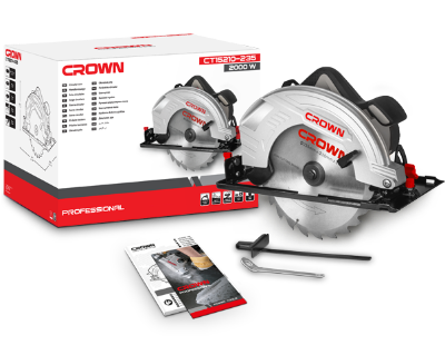 Picture of CROWN Circular Saw 235mm 2000W CT15210 - Kings Trading