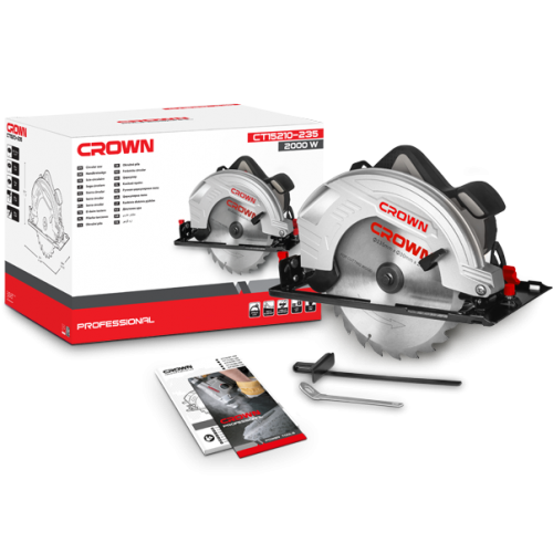Picture of CROWN Circular Saw 235mm 2000W CT15210 - Kings Trading