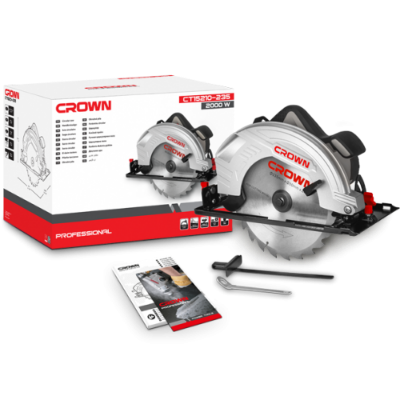 Picture of CROWN Circular Saw 235mm 2000W CT15210 - Kings Trading