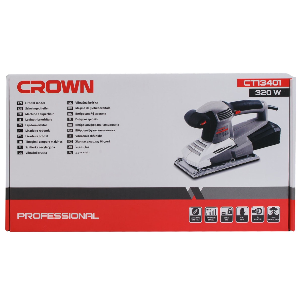 Picture of CROWN Finishing Sander 300W, 230x115mm(1/2" Sheet) CT13401 - Kings Trading