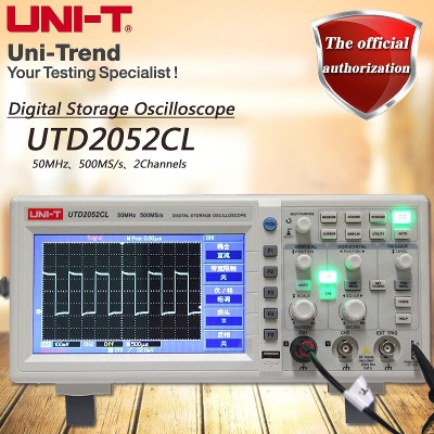 Picture of UNI-T 50MHz Dual Channel Digital Storage Oscilloscope 50MHz Bandwidth 500Ms/s Sample Rate UTD2052CL