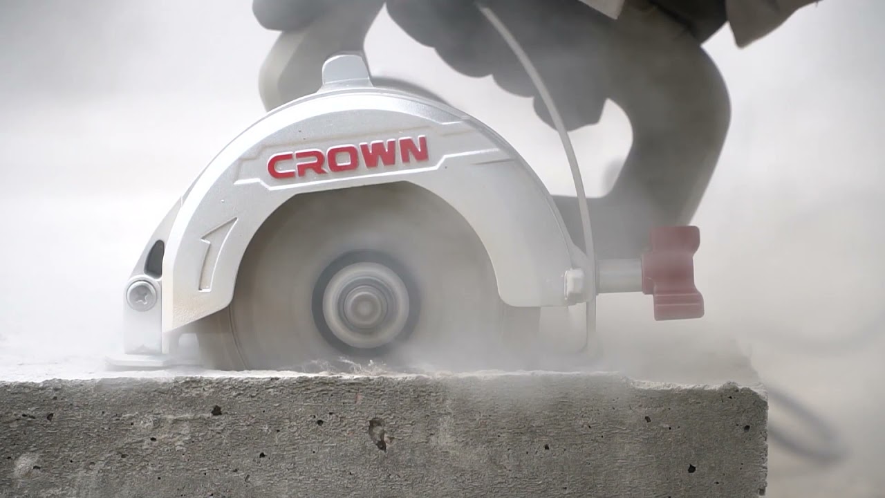 Picture of CROWN Marble Saw 1300w, Blade 110mm, Bore 20mm CT15228 - Kings Trading