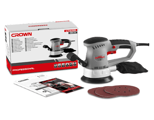 Picture of CROWN Random Orbit Sander 450W, Base plate : 125 mm ( 5" ) CT13395 - Kings Trading
