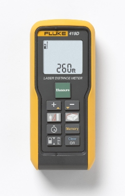 Picture of Fluke 419D Laser Distance Meter 80M or 260-ft Laser Distance Measurer