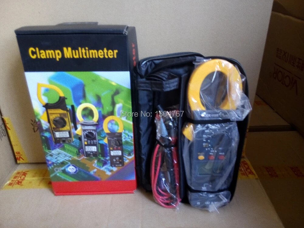 Picture of VICTOR 6056B Digital Clamp Meter AC/DC 1000A Handheld Electric Digital Multimeter