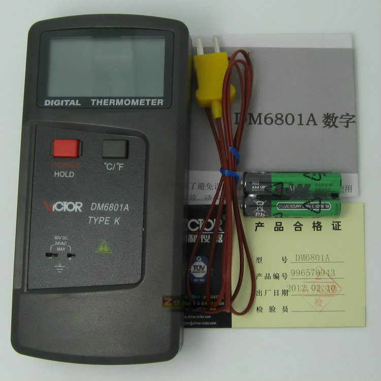 Picture of VICTOR DM6801A Digital Thermometer Handheld