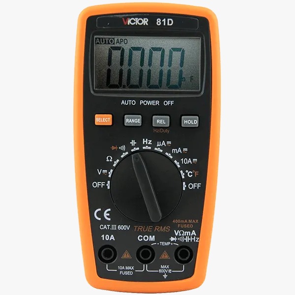 Picture of VICTOR VC81D Digital Multimeter Pocket Size Mini AC DC Voltage Current Tester - Kings Trading