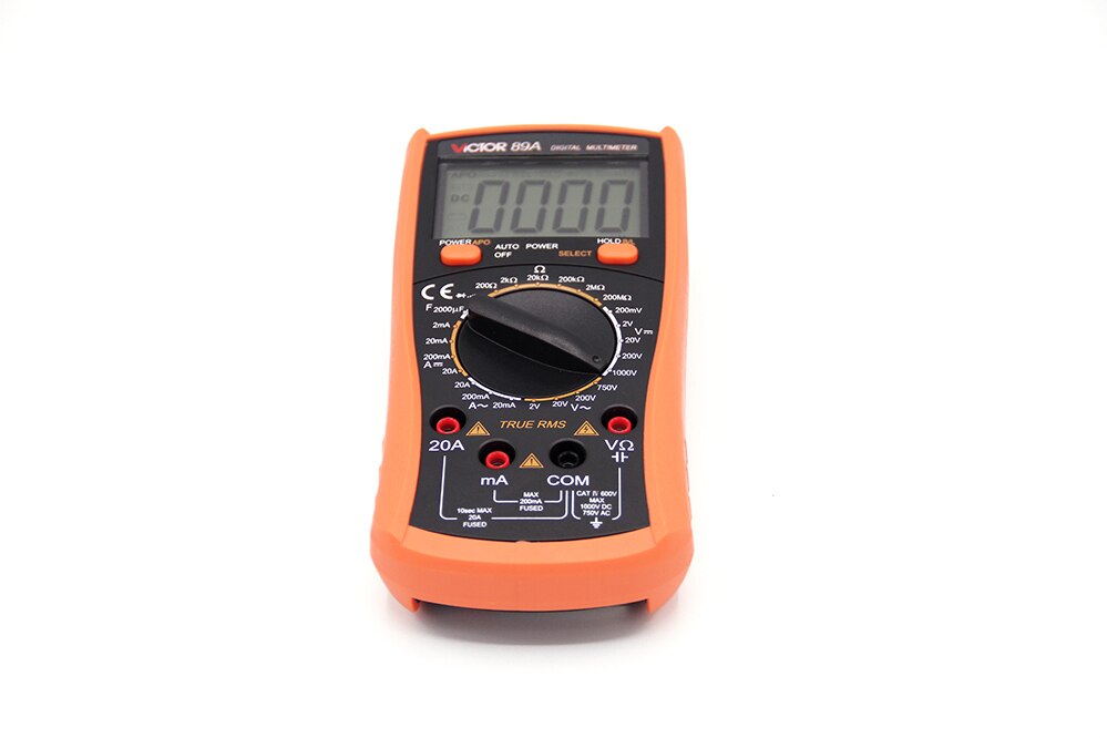 Picture of VICTOR VC89A Digital Multimeter True RMS Multi-Function Electrician Automatic Burn-Proof High Precision Meter  - Kings Trading