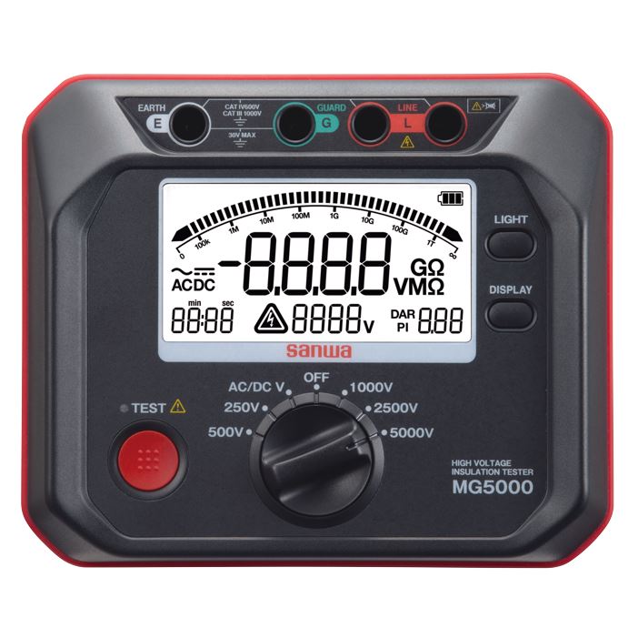 Picture of SANWA MG5000 Insulation Tester High Voltage (5000V) Insulation Resistance Tester 1T ohm