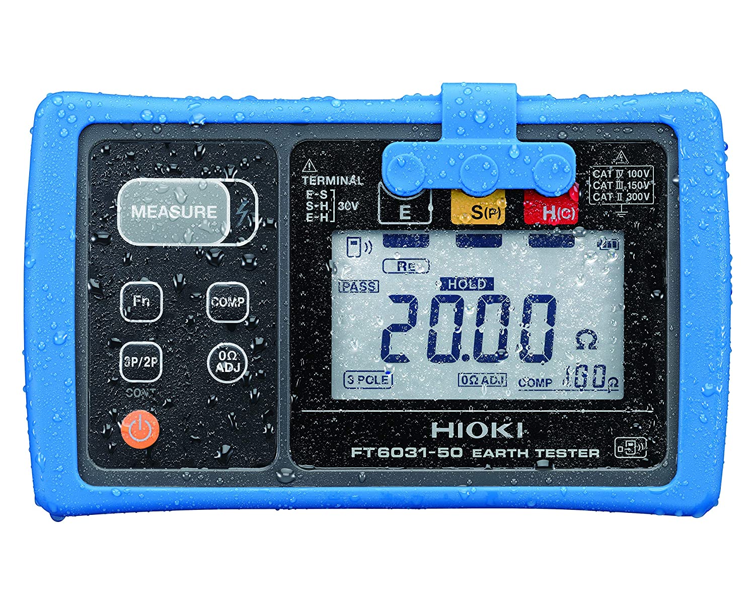 Picture of Hioki FT6031-50 Earth Tester Tough and Ready for the Field IP67 Dustproof and Waterproof