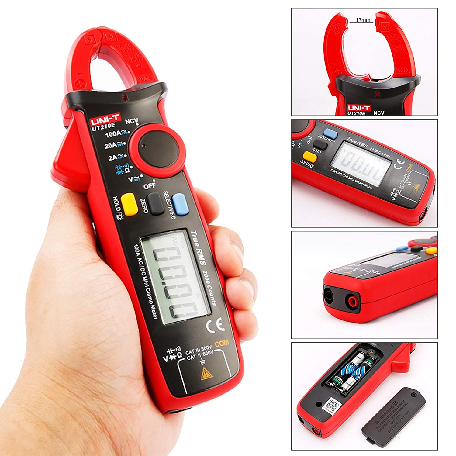 Picture of UNI-T UT210E True RMS AC/DC Current Mini Clamp Meter Capacitance Tester - Kings Trading
