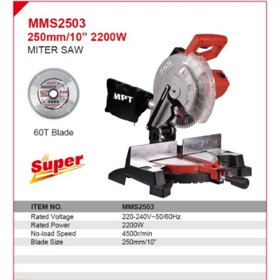 Picture of MPT Miter Saw, 2200 watt 250mm or 10 inch MMS2503
