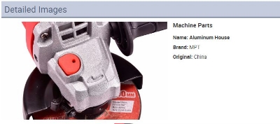 Picture of MPT 4" Angle Grinder 800W 100mm Electric, Slim Body Angle Grinder Corded Electric Power Tools MAG8008R - Kings Trading