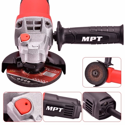 Picture of MPT 4" Angle Grinder 800W 100mm Electric, Slim Body Angle Grinder Corded Electric Power Tools MAG8008R - Kings Trading