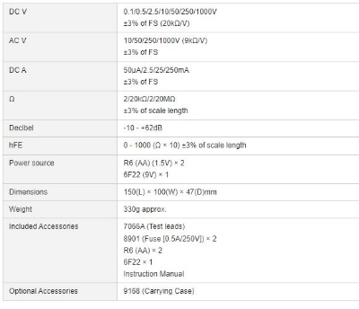 Picture of Kyoritsu 1109S Analog Multimeter KEW1109S