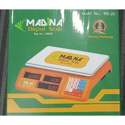 Picture of Madina 20Kg Digital Weight Scale Flat Plate / T Plate Bsti Approved - Weight Machine