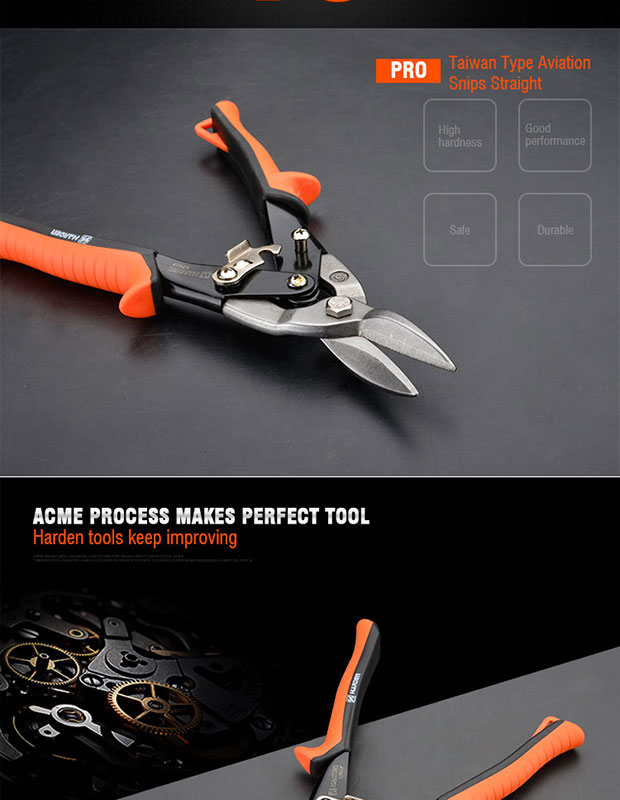 Picture of HARDEN 10" Aviation Snips Taiwan Type Straight Professional Model: 570107