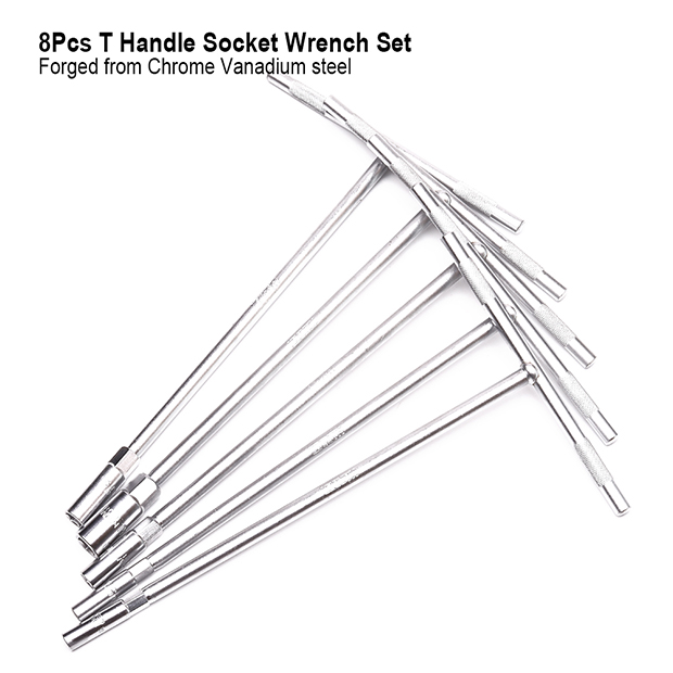 Picture of HARDEN 8Pcs T Handle Socket Wrench Set ( 6mm | 7mm  | 8mm  | 9mm | 10mm | 12mm | 13mm | 14mm ) Model: 520658
