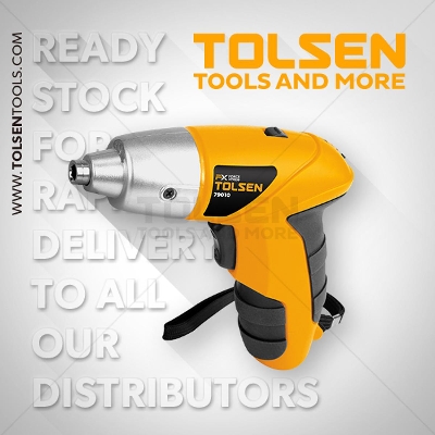Picture of TOLSEN 3.6V Cordless Drill Screwdriver with 24 Pcs Accessories 79010 - Kings Trading